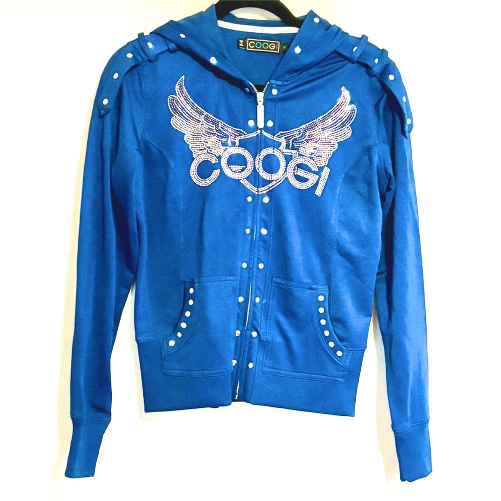 Vintage Coogi Hooded Zip Up Jacket